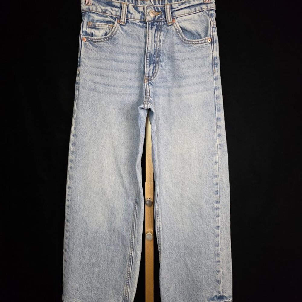 ZARA Distressed Wide Leg Jeans Girl's 10